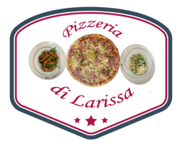 Pizzeria di Larissa logo.